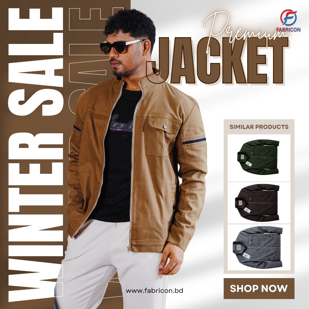 Men's Smart Stand Collar Zip-Up Utility Jacket