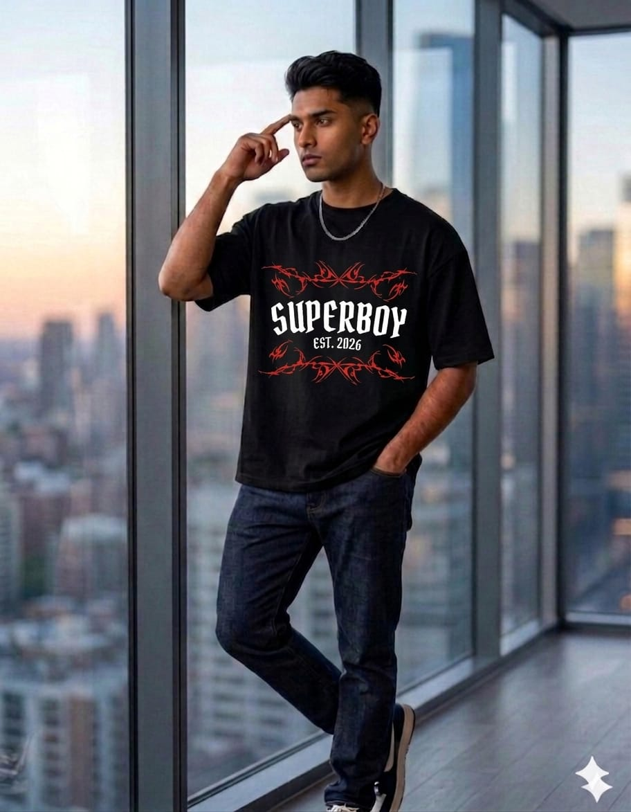PRINTED TEE  Design 3 — Black