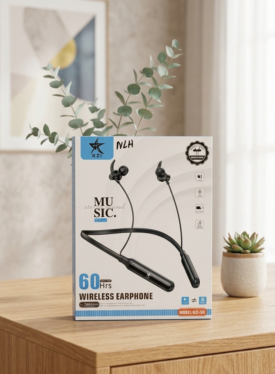 Kazi Wireless Sport Earphone 120h Music Time (Model: KZI-600)