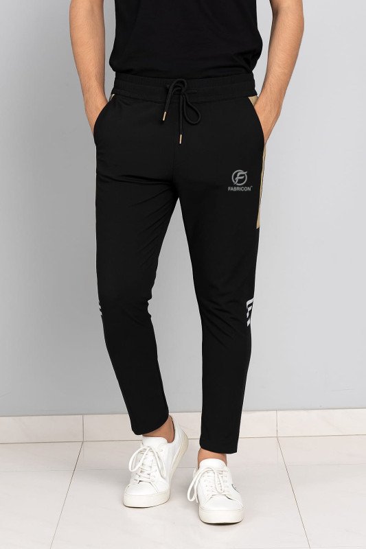 Comfort-Fit Melange Jogger Trousers