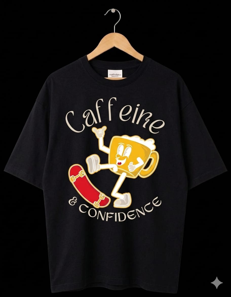 PRINTED TEE  Design 2 — Black