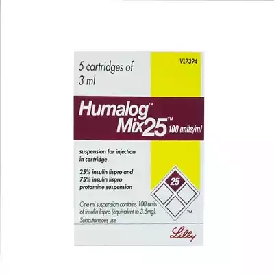 Humalog Mix 25 (75%+25%) 3 ml cartridge