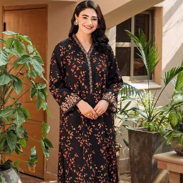 Ready Made Naira Cut Cotton Fashionable Stitched Long Salwar Kamez For Stylish Women / Girls ( 2 Pcs ) - 2 Pice Dress