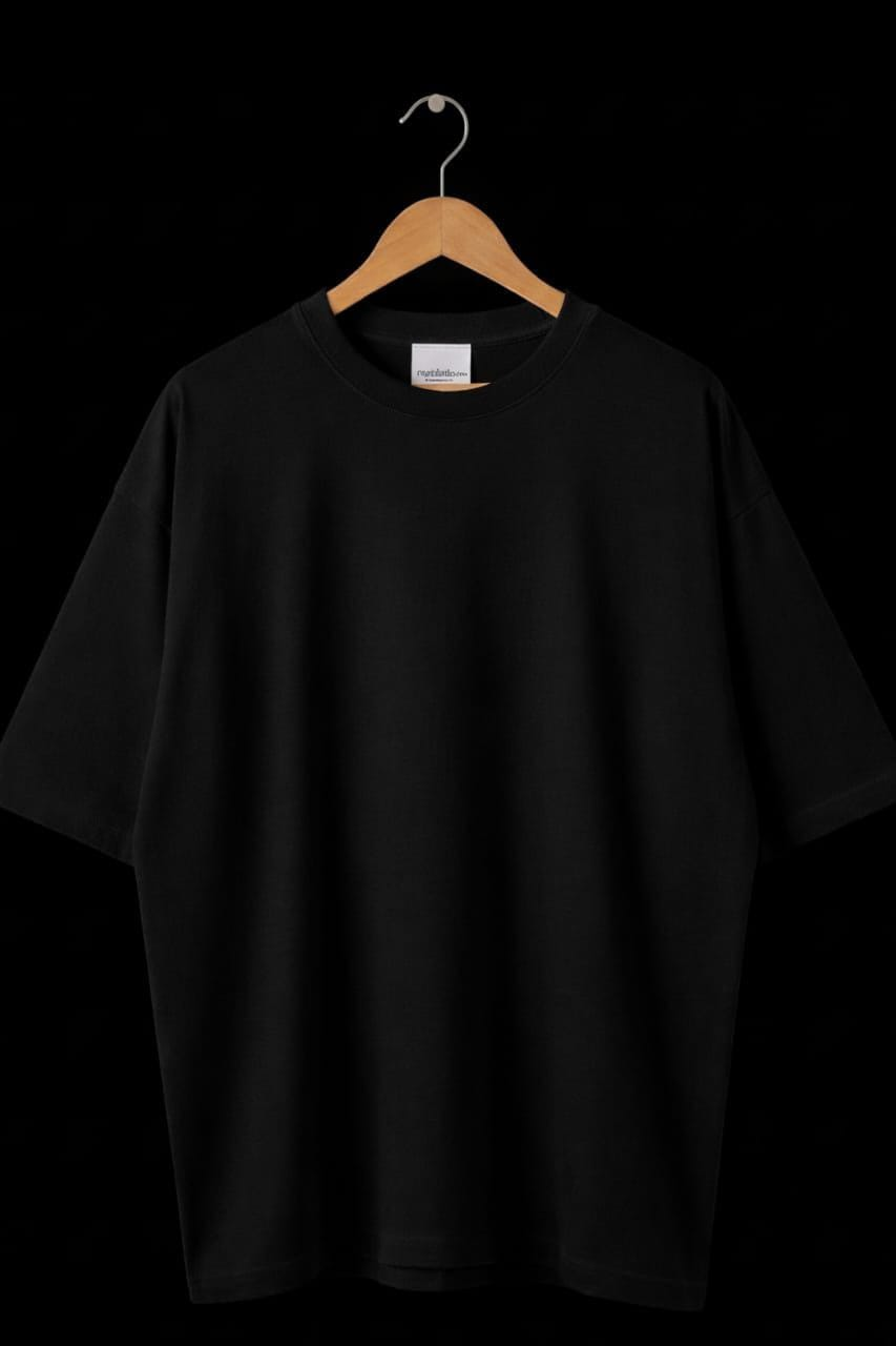 SOLID TEE — Black